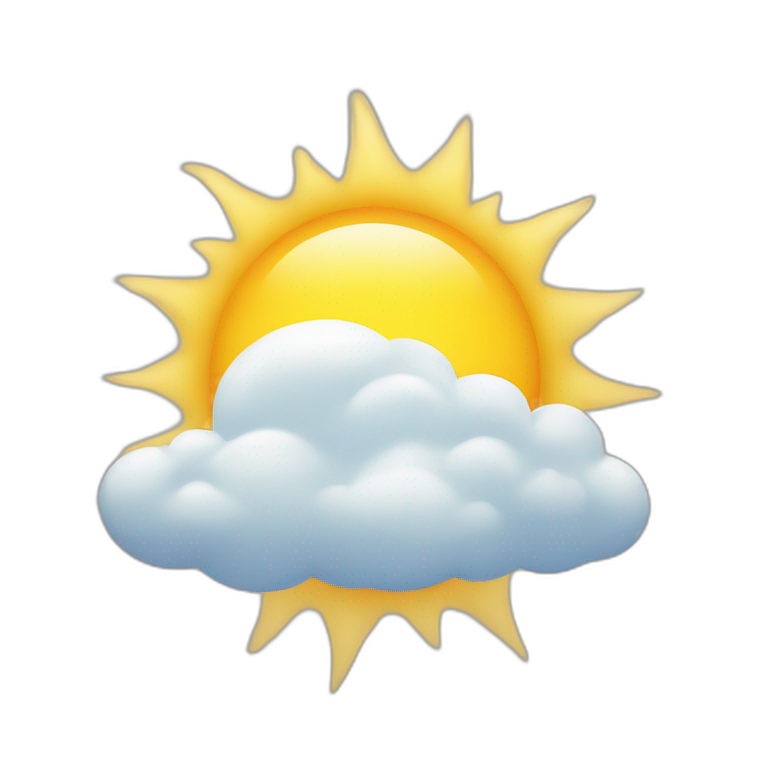 cloud covering the sun emoji
