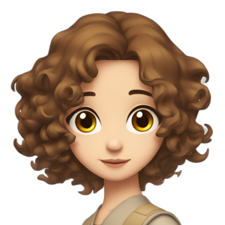 "Smiling girl with short hair" emoji
