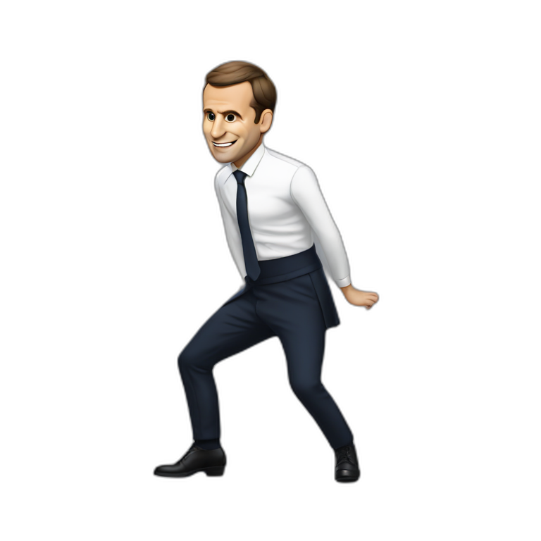 Macron qui twerk emoji