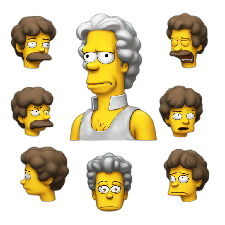 The simpsons 4k emoji