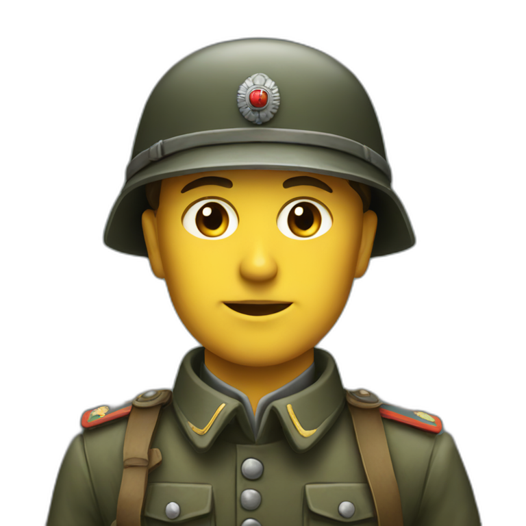 German vintage soldier emoji