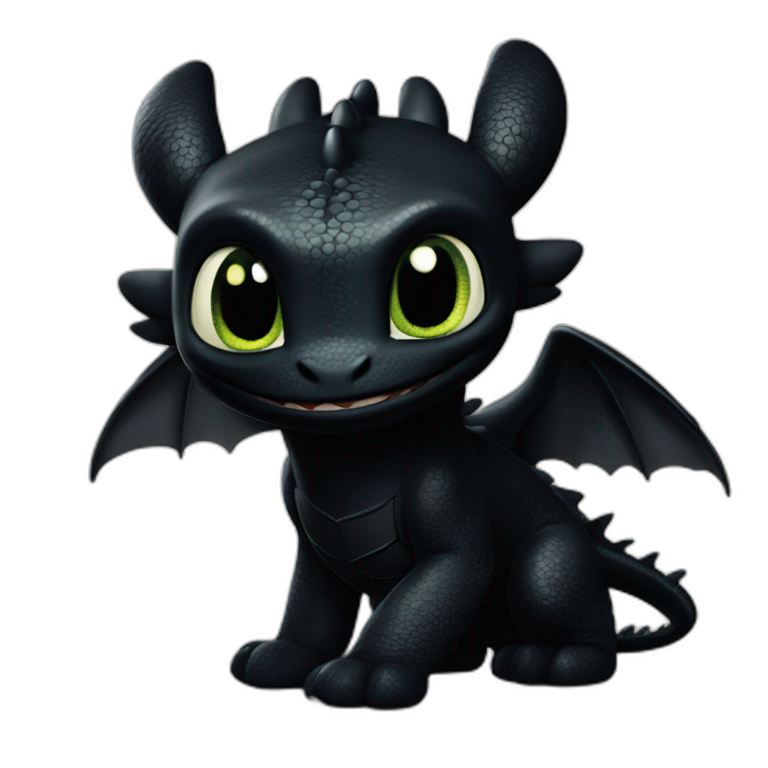 How to train your dragon toothless emoji