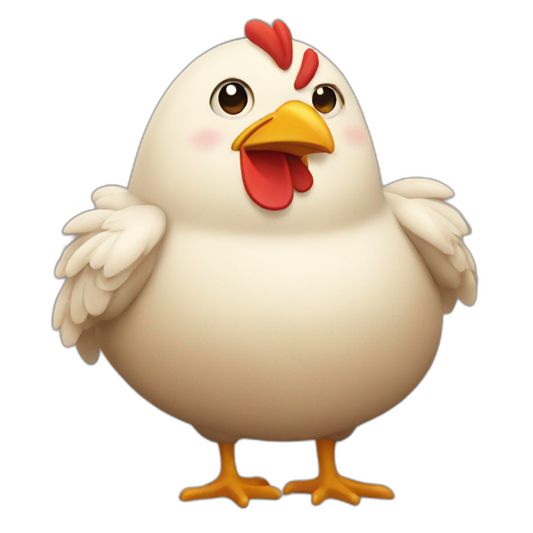 fat fat fat chicken emoji