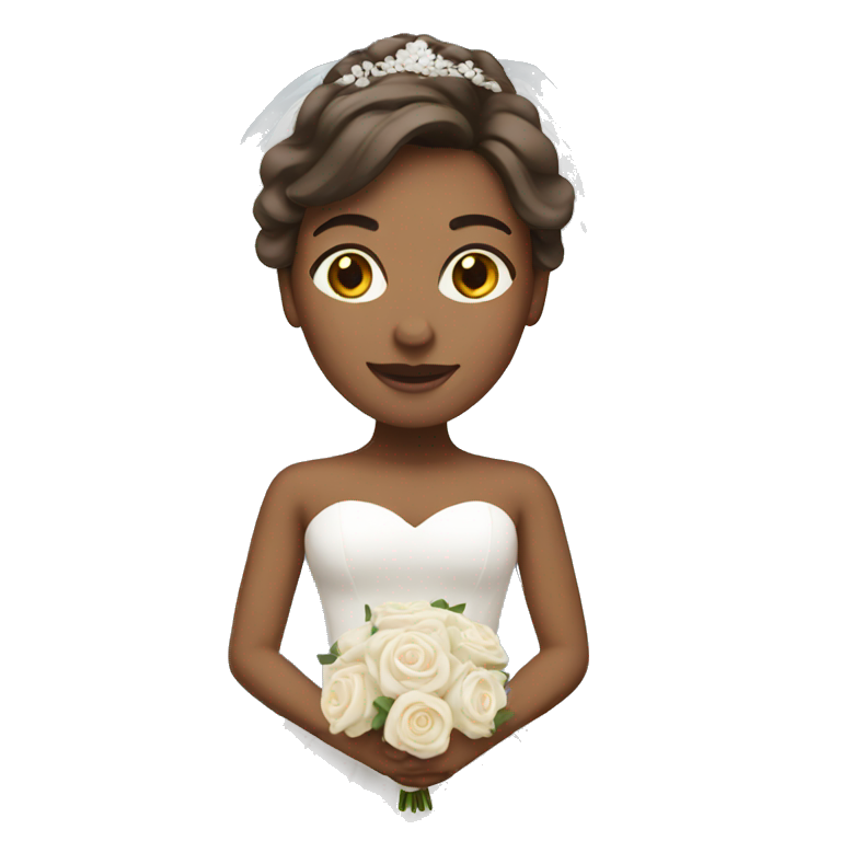bride with medium skin tone emoji