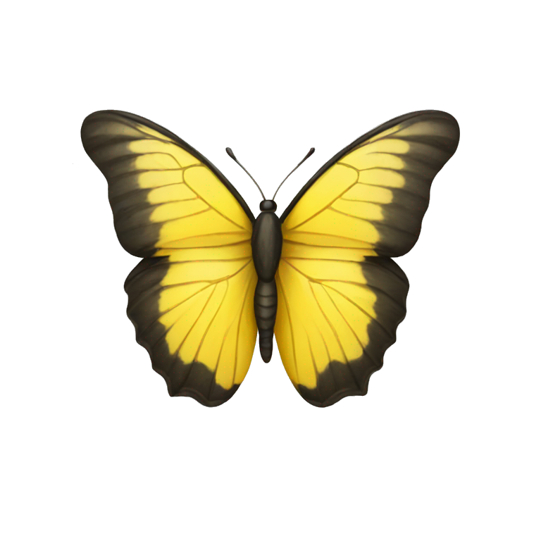 Yellow butterfly emoji