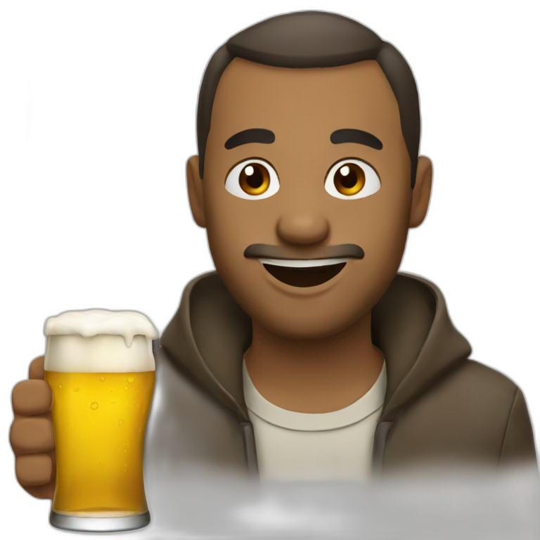 Don-drink a beer emoji
