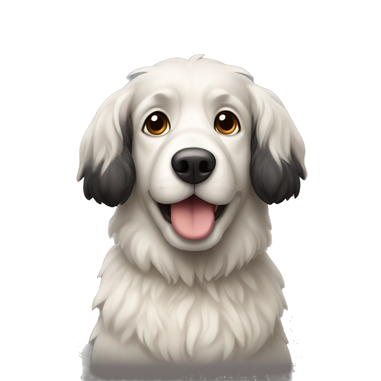 Dog looking like german sheeper emoji