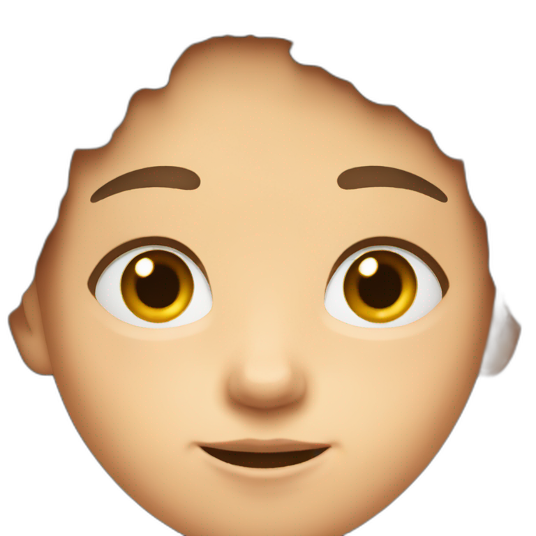 An 8 years old boy with brown hair emoji