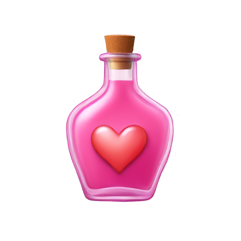 Love heart elixir 🧪💖 bottle emoji