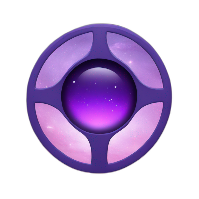 a purple portal to another galaxy emoji