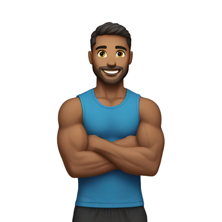 fitness trainer male emoji