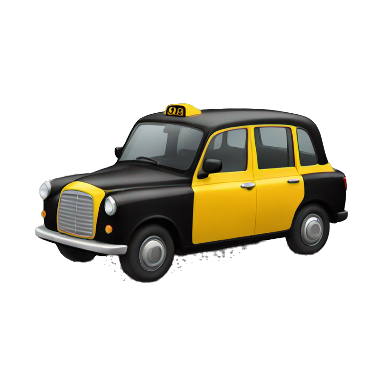 black cab emoji