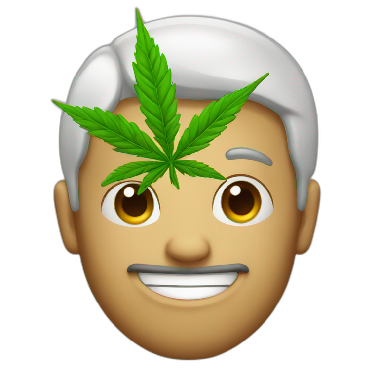 Cannabis Funny guy emoji