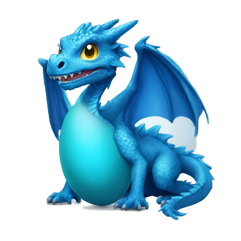 blue egg dragon emoji