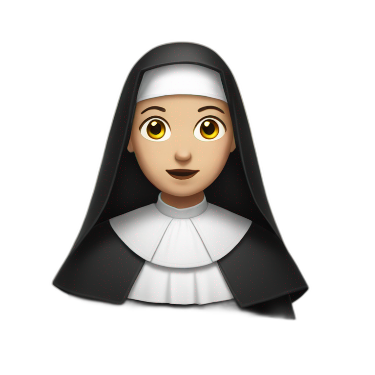 the nun emoji