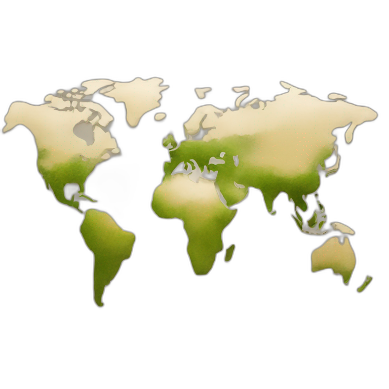 A World map emoji