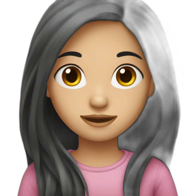 girl-dark-long-hair emoji