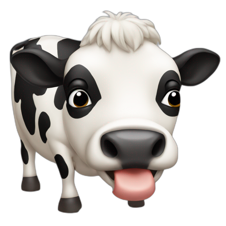 Vache qui pisse emoji