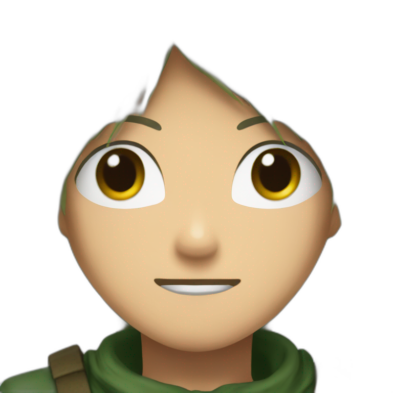 The Attack Titan wears forest-green clothes emoji