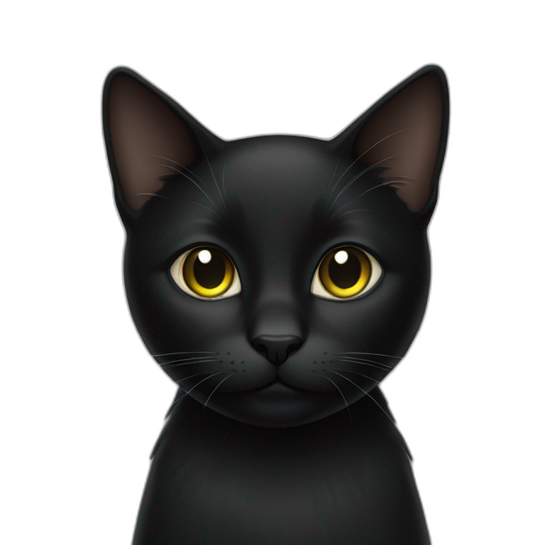 one black cat emoji