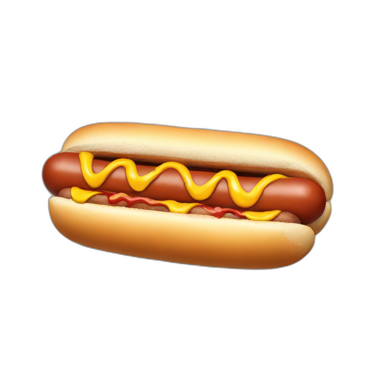 Hotdog slap emoji