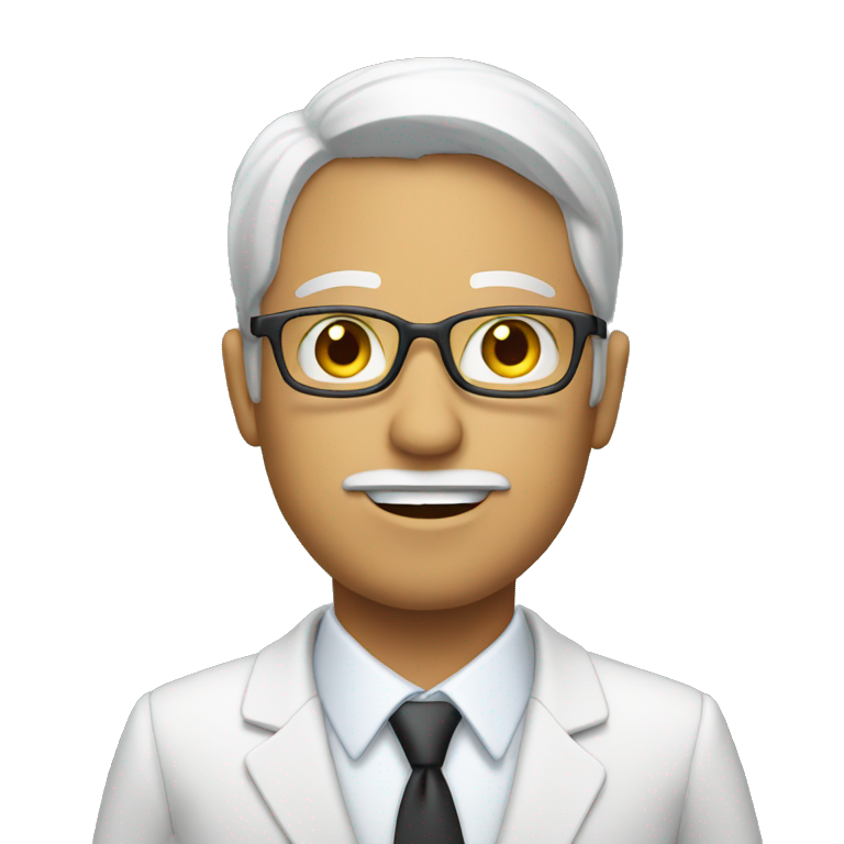 man in a suit with documents emoji