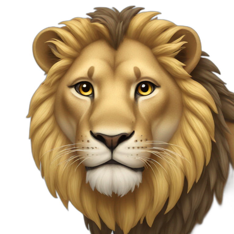 Lion with like emoji