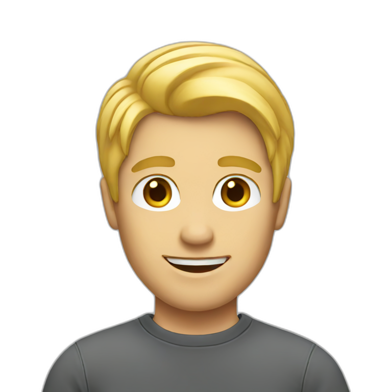 blond guy tech startup emoji