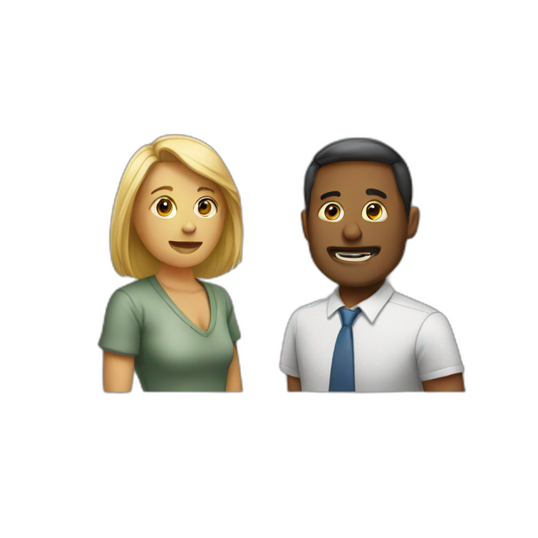 two people discussion emoji