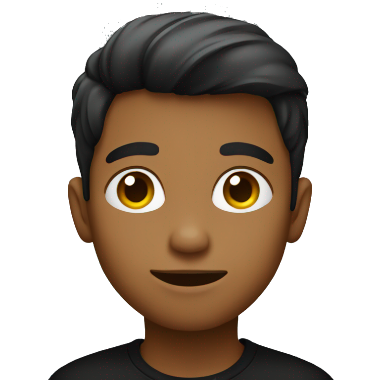 Boy in black shirt  emoji