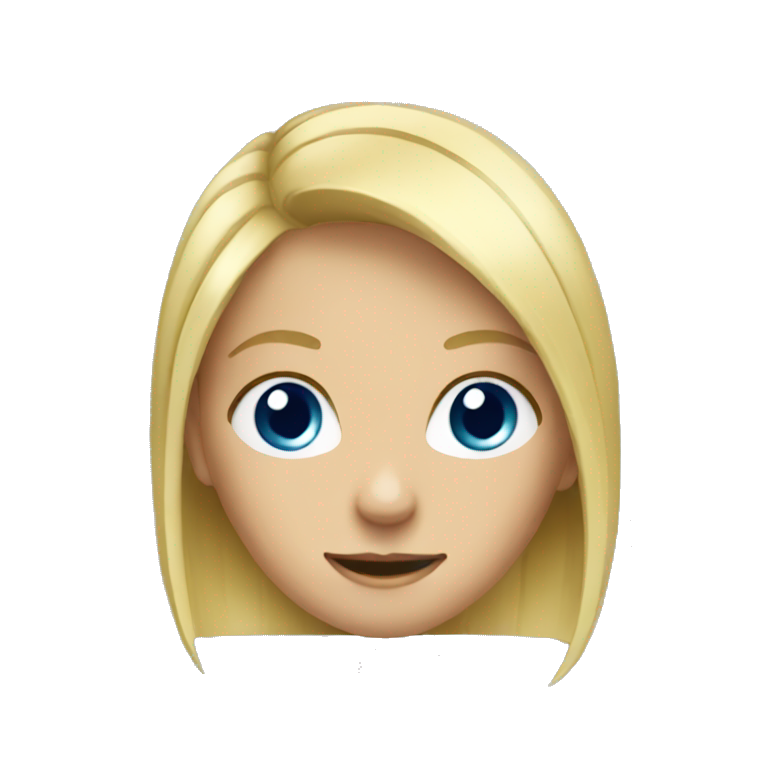 blonde hair girl playing soccer emoji