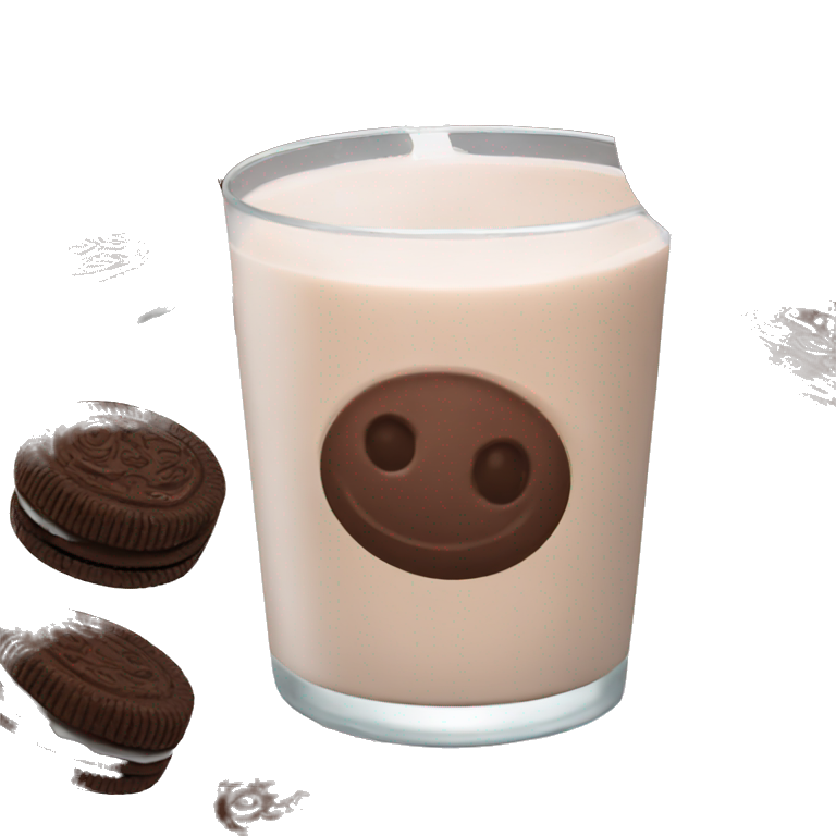 chocolate milk oreo emoji