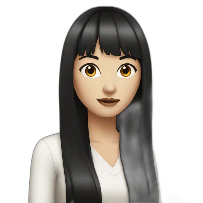 white-woman-with-long-black-hair-and-straight-fringe emoji