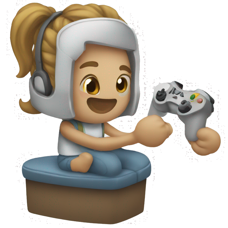 a person that is playing a game emoji