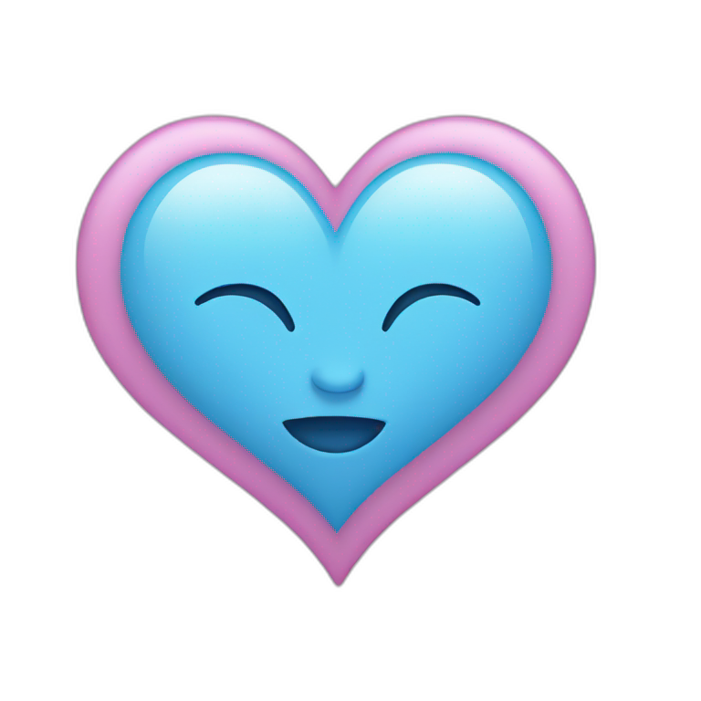 Trans heart emoji