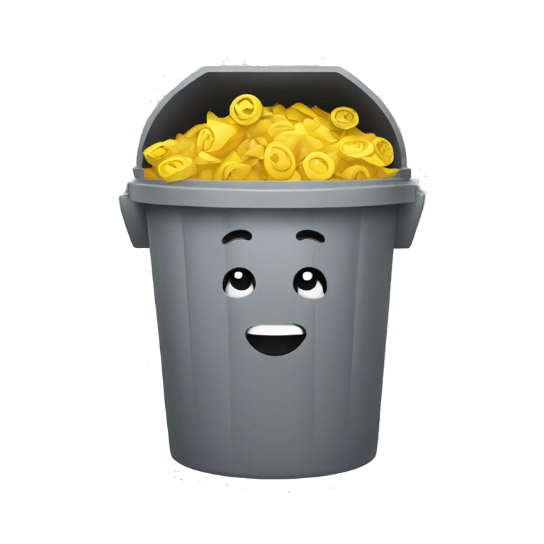 happy trash bin emoji