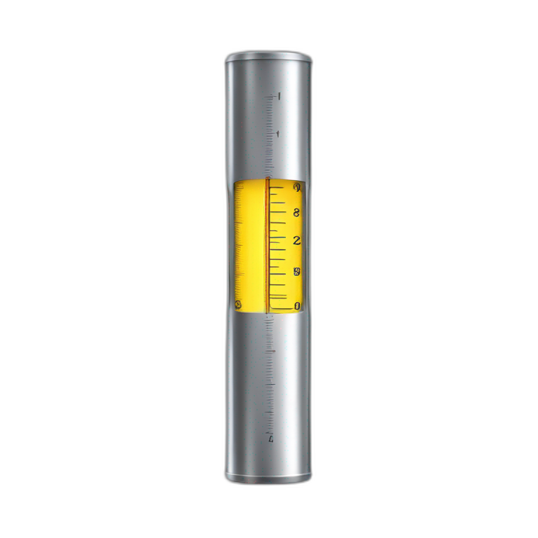Metal Cylindrical metal measuring device with a flared top that is smaller than the flared bottom  emoji