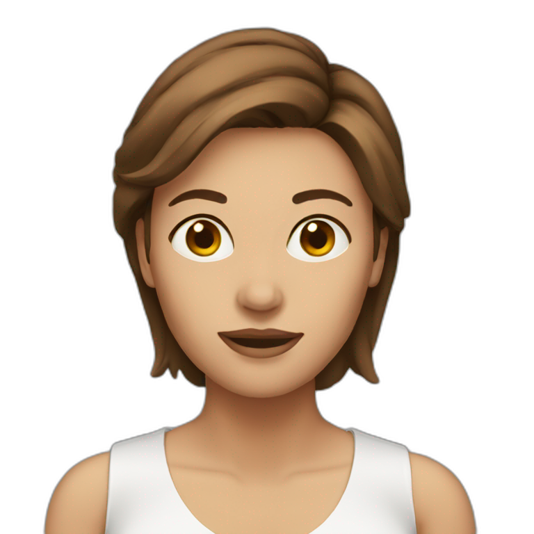 Woman,brown hair emoji