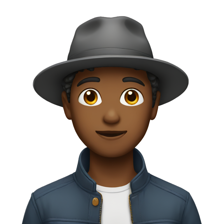 boy with a hat  emoji