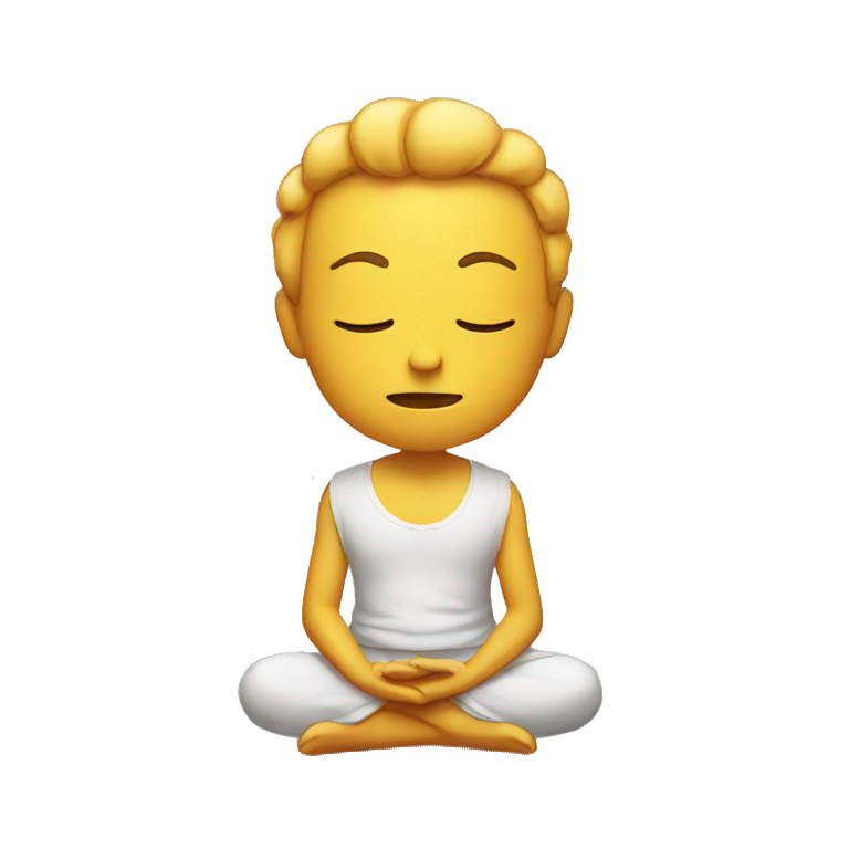 meditating emoji