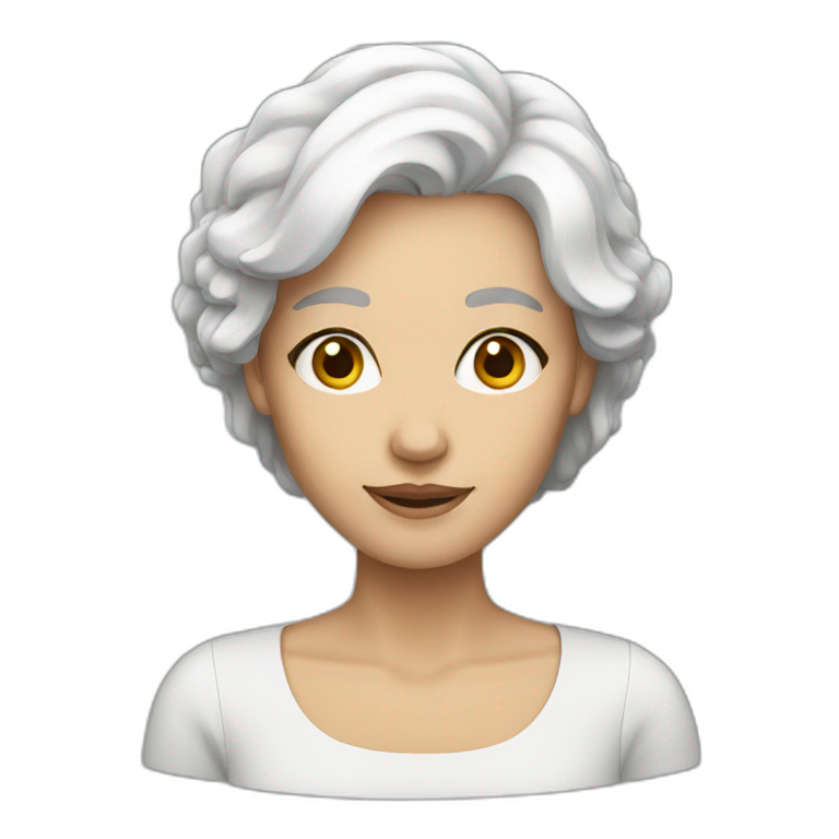 white hair woman emoji