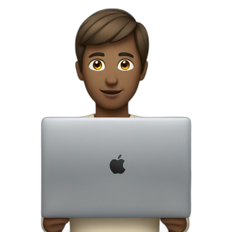 people with macbook emoji