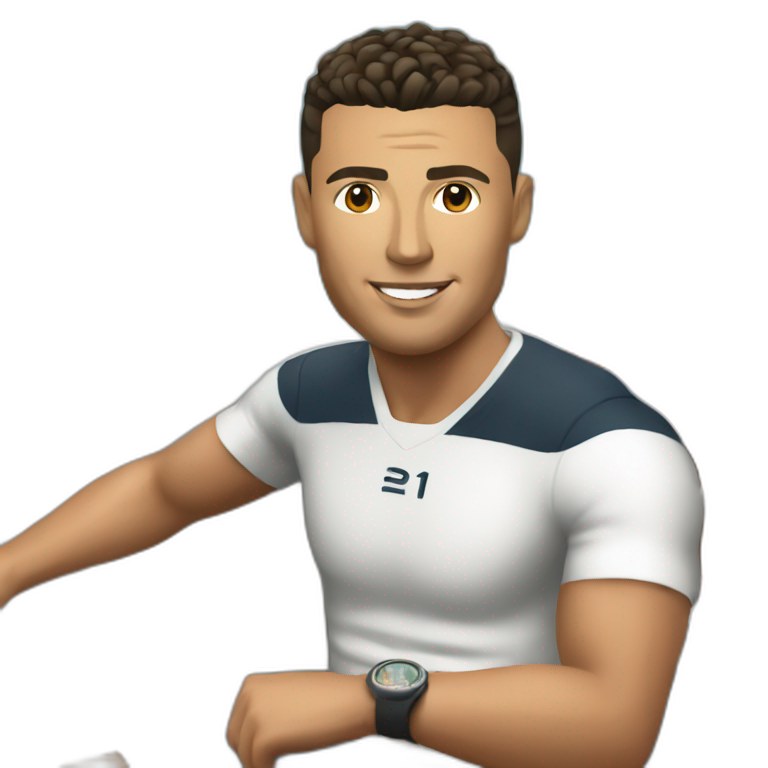Ronaldo on boat emoji