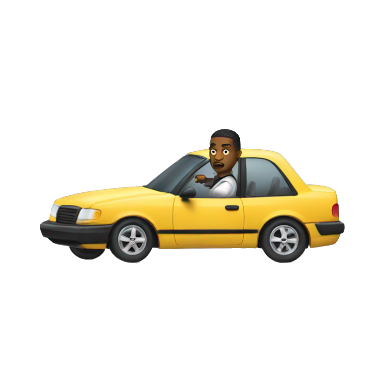 Gangster driving car emoji