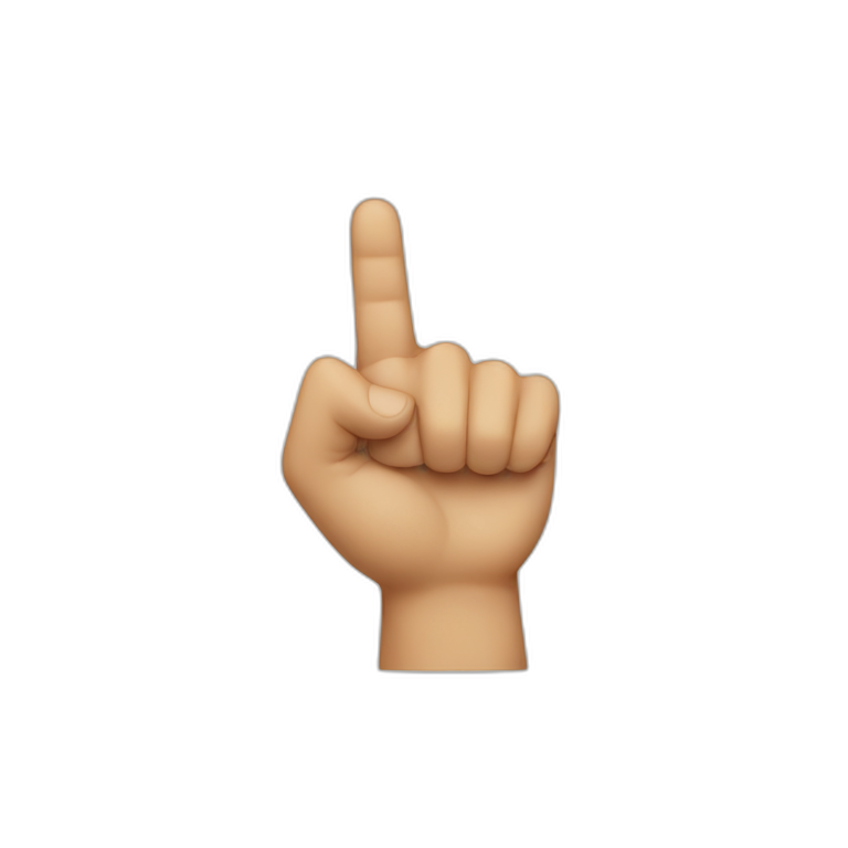Finger pointing up emoji