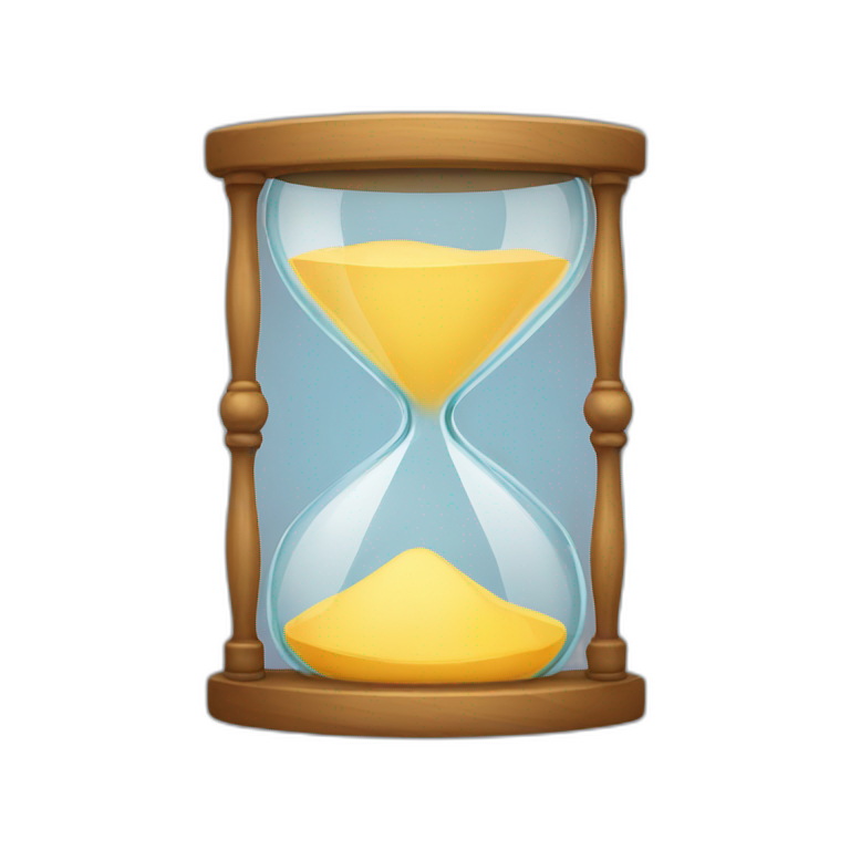 Cute hour glass emoji