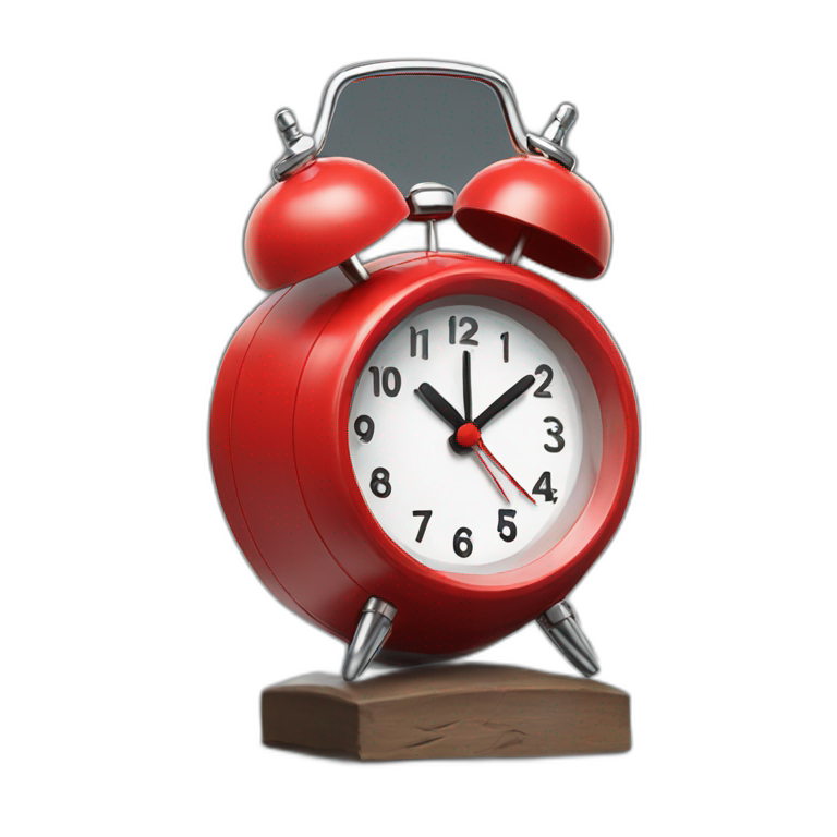 Funny spiderman alarm clock emoji