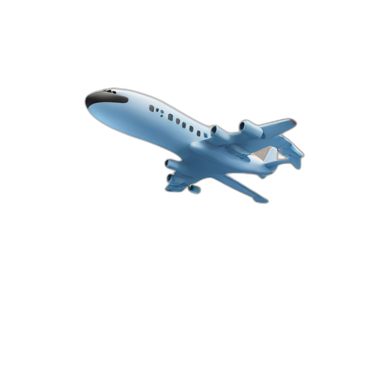 airplane flying across earth emoji