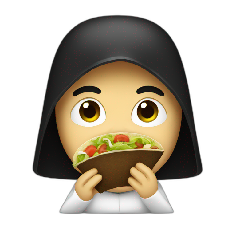 Darkvador eating tacos emoji