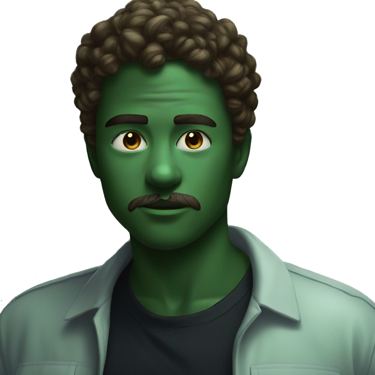 green skin boy meme stare emoji
